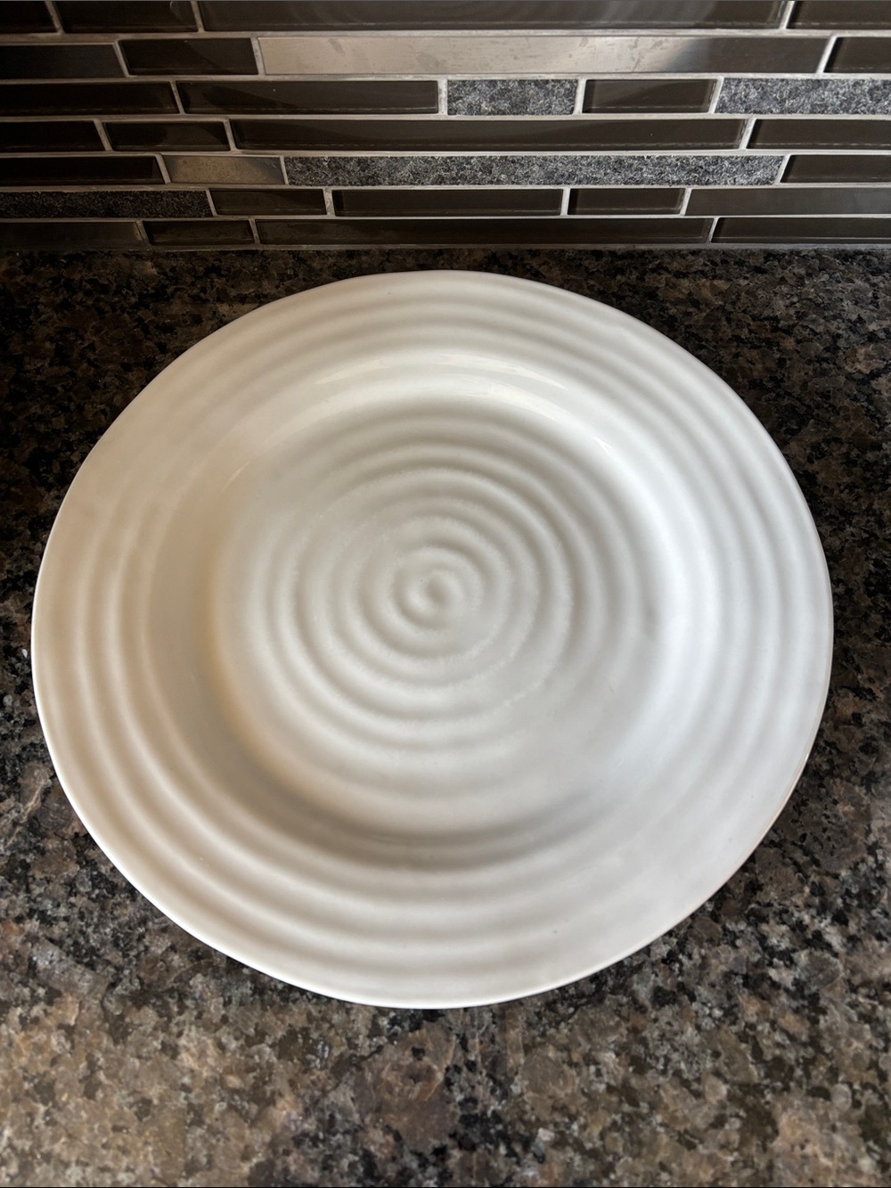 Sophie Conran White 11 inch Ripple Design Dinner Plate